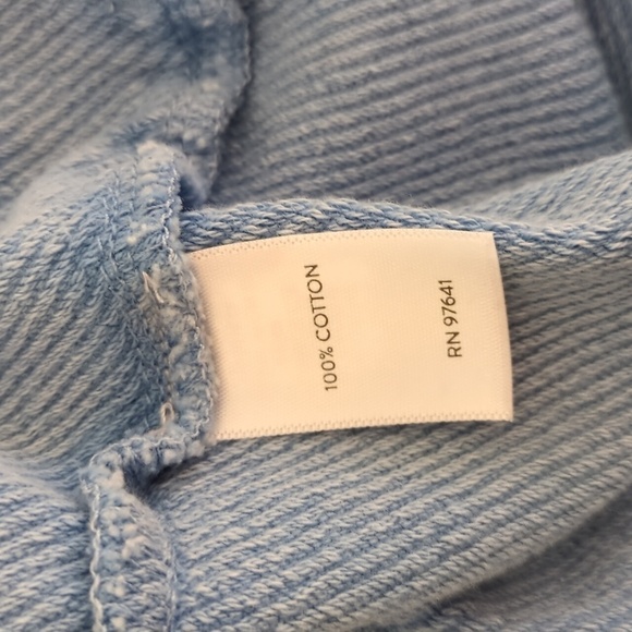 J Jill Cotton Terry Waist Tie Mini Skirt Beach Athleasure Powder Pastel Blue M - Picture 6 of 7